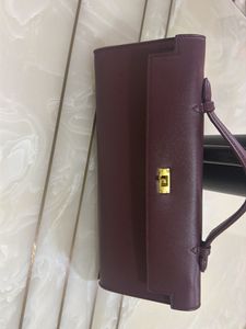 Elegant Maroon Clutch Bag