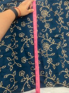 Elegant Teal Embroidered Kurta Set