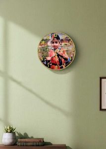 White Marble Effect Wall Clock