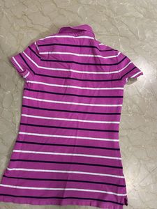 Striped Polo Top -Tommy Hilfiger