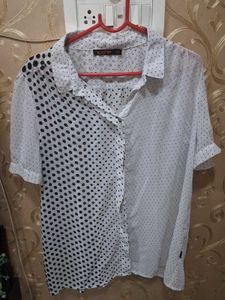 XXL Polka Dot Print shirt