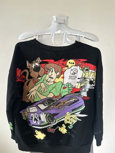 Black Cartoon Animated Sweatshirt