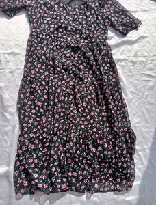 MAX Floral Print Button-Down Dress
