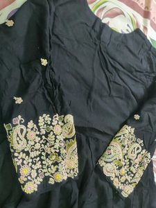 black A- line dress
