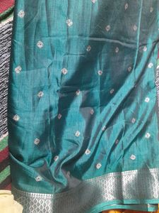Green Printed saree