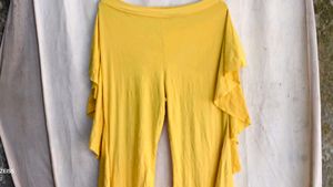 Flowy Yellow Wide Leg Pants