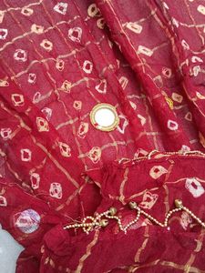 Ghatchola print ghunghru dupatta