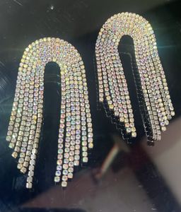 Sparkling Dangle Statement Earrings