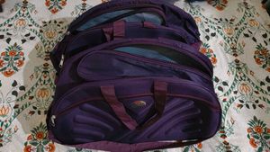 Purple Duffle Bag Set