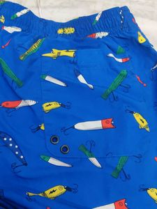 LACOSTE  LIVE FISH PRINT SWIM TRUNK