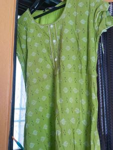 Light Green Printed Kurta