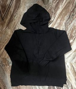 Black Hoodie Top