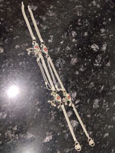 Elegant Silver Anklets with Bells