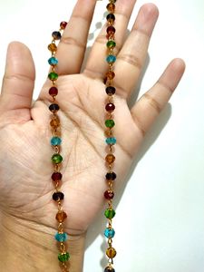 Multicolored Beads Crystal Necklace