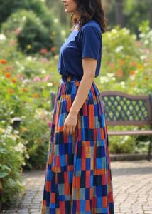 Colorful Patchwork Maxi Skirt