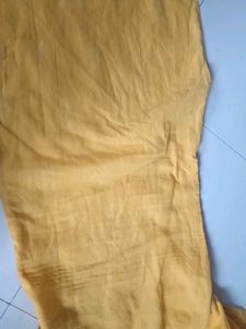 Yellow Kurta with White Chikankari Embroidery