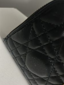 Dior Black Quilted Leather Wallet