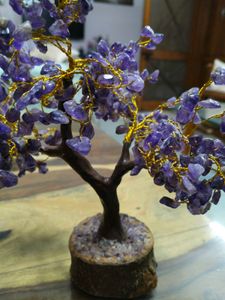 Amethyst Crystal Natural Gemstone Bonsai Tree