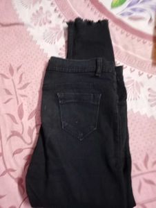 Black Button-Down Jeans