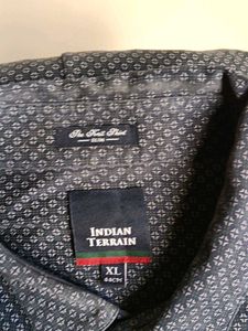 Indian Terrain Men's Slim Fit Knit Shirt