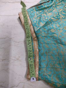 Stunning Teal Brocade Skirt