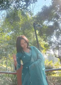 Teal Embroidered Kurta Set