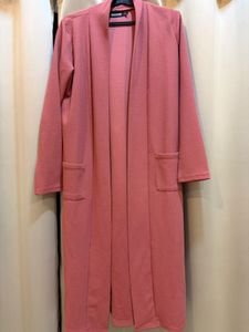 Dusty Rose Longline Cardigan