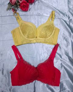 Set of 2 Bras (Yellow & Red)