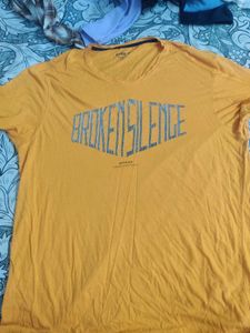 Spykar Men's "Broken Silence" Graphic T-Shirt