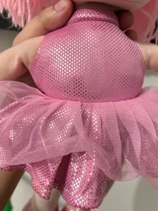 beautiful pink plush bellerina doll
