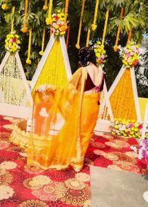 Gorgeous Gold Embellished Saree