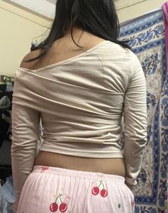 Off-Shoulder Long Sleeve Top