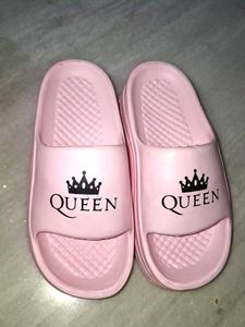 Pink "Queen" Slides - Comfy & Stylish