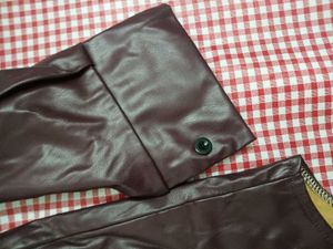 Solid PU Leather Look  CASUAL Jacket