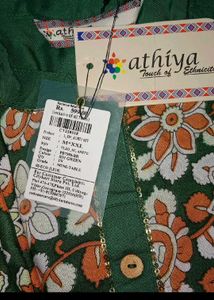 Green Floral Print Kurti