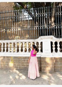 Tiered Print Maxi Skirt