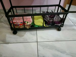 Story@Home Double Rod Metal Garment Rack for Cloth