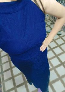 Elegant Navy Blue Maxi Dress