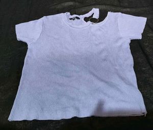 Stylish Lilac Cut-Out Top