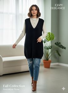 Elegant Knit Vest - Layering Essential