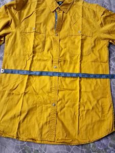 Men's Orange Casual Shirt