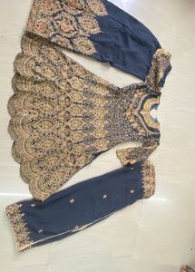 fully stitched plazzo dress