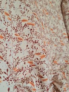 Floral Ruched Puff Sleeve Dress