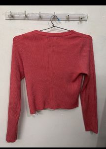Ribbed Long Sleeve Cropped Top