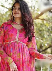beautiful pink anarkali