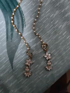 Elegant Pearl &amp; Crystal Flower Drop Earrings