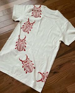 HAND MADE!! ⭐🐞 Unique Beetle Print T-Shirt