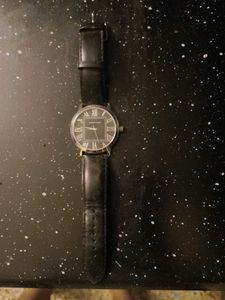 Giordano - Classic Black Leather Watch