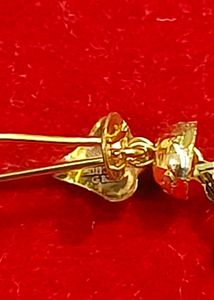 Heart Shaped Gold Earrings 18 carat