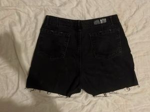 Black Denim Cutoff Shorts